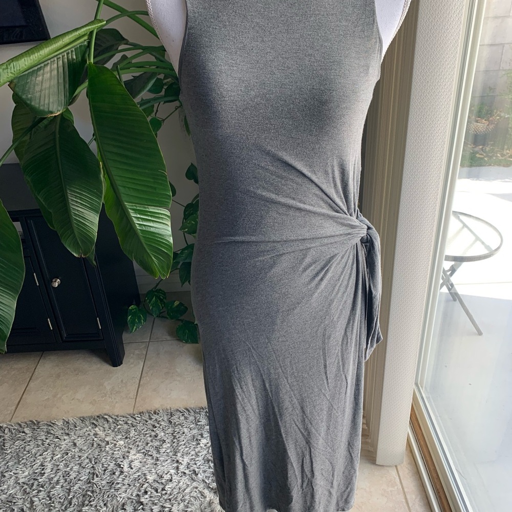 Elegant Gray Maxi Dress